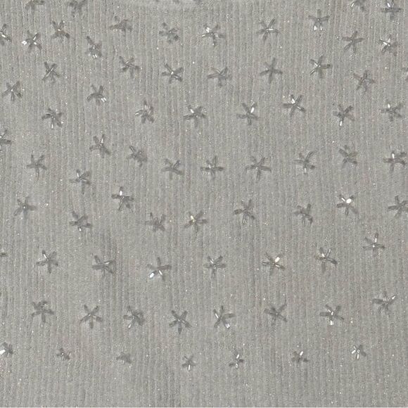 Cache Y2K Vintage Beaded Metallic Stars Sleeveless Trendy Top Women’s Medium - Picture 3 of 3